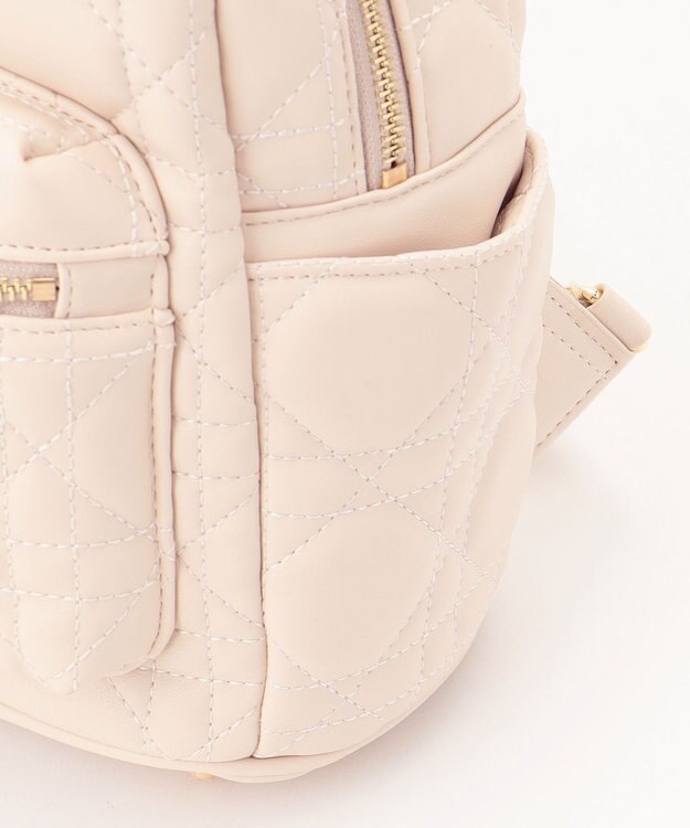 LA BAGAGERIE 【MONICA】ポーチ付きキルティングリュック アイボリー