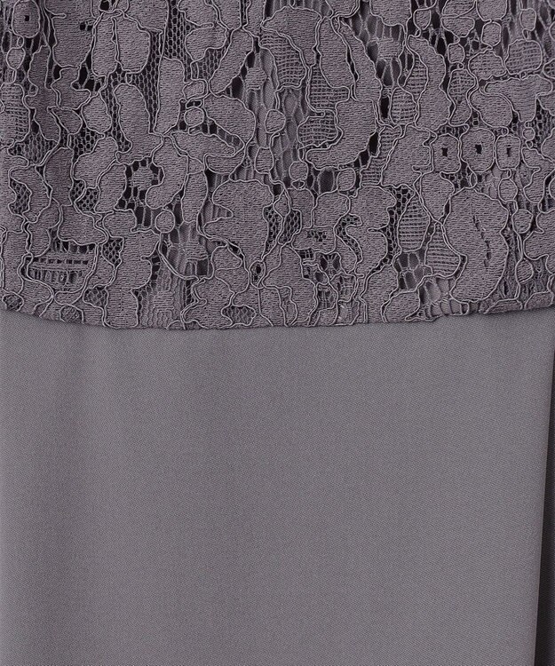 ANY SIS 【洗える】Nobleコンビ ドレス スレート