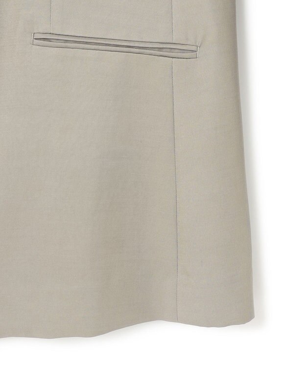 ICB L Vi/Ly/Liツイル  ノーカラージャケット カーキ系