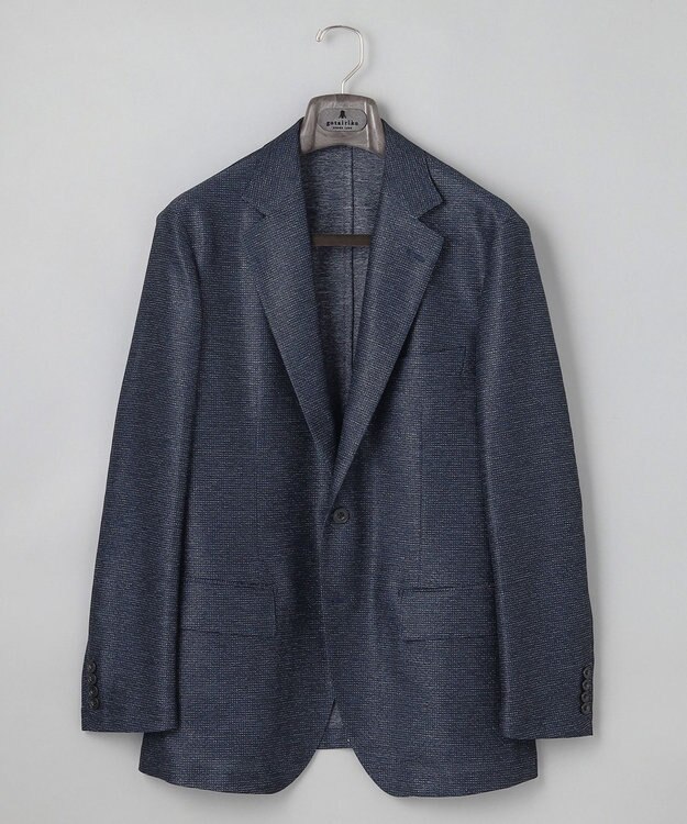 GOTAIRIKU 新素材セットアップ【通気性抜群/洗える/シワになりにくい】カラミプリントストレッチセットアップ ジャケット ネイビー系8