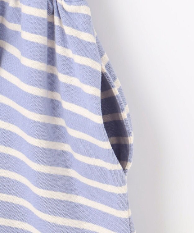 組曲 KIDS 【110-140㎝】ボーダー ワンピース サックスブルー系1