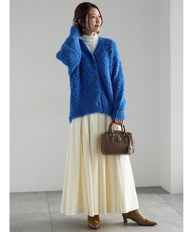 Te chichi ボックスタックフレアスカート オフホワイト