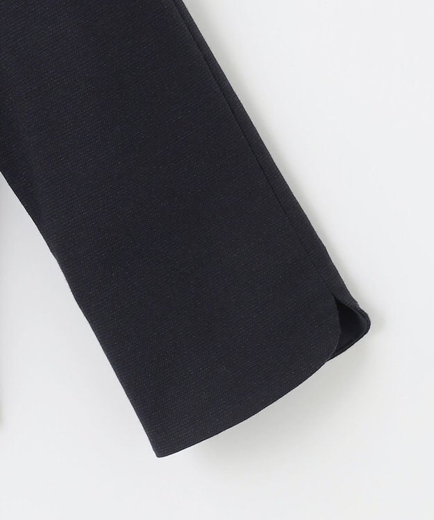 J.PRESS LADIES L ライトツイードストレッチ ブラウス ネイビー系