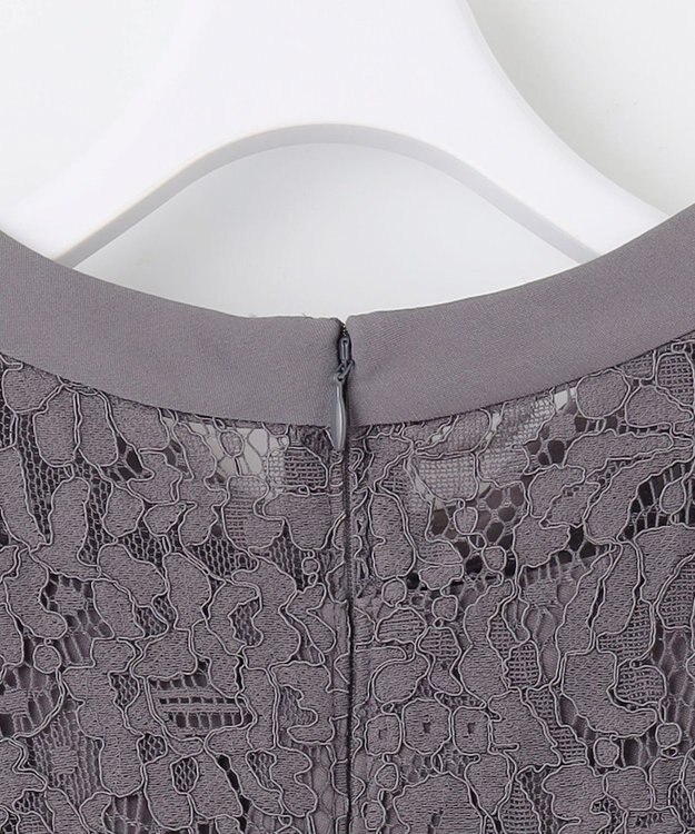 ANY SIS 【洗える】Nobleコンビ ドレス スレート