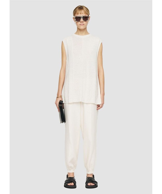 JOSEPH 【洗える】リネンブレンド　タンクトップ Ivory