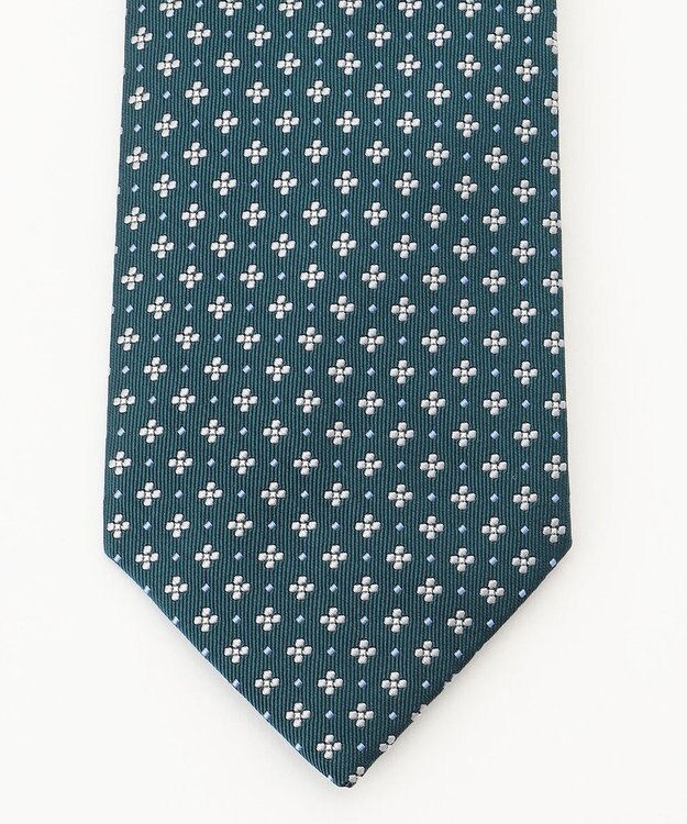 J.PRESS MEN 【VINTAGE JACQUARD COLLECTION】小紋柄 ネクタイ ピーコックグリーン系7