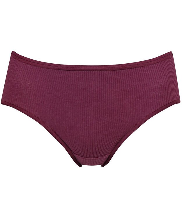 Wing ショーツ 【デイリーフィット リブ】 リブ素材(身生地部) はきこみ丈ふつう EC2400 ウイング／ワコール エンジ