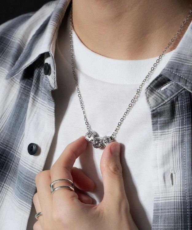 WEGO M立体モチーフ3連ネックレス 柄3