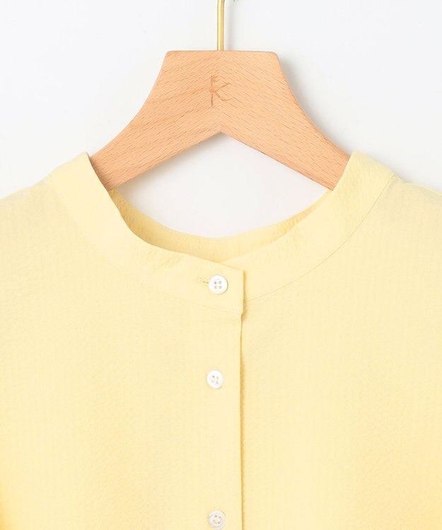 組曲 S 【前後着用可】ドライタッチダブルフレア ブラウス イエロー系