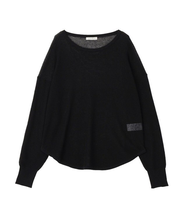 Green Parks シアーニットプルオーバー Black