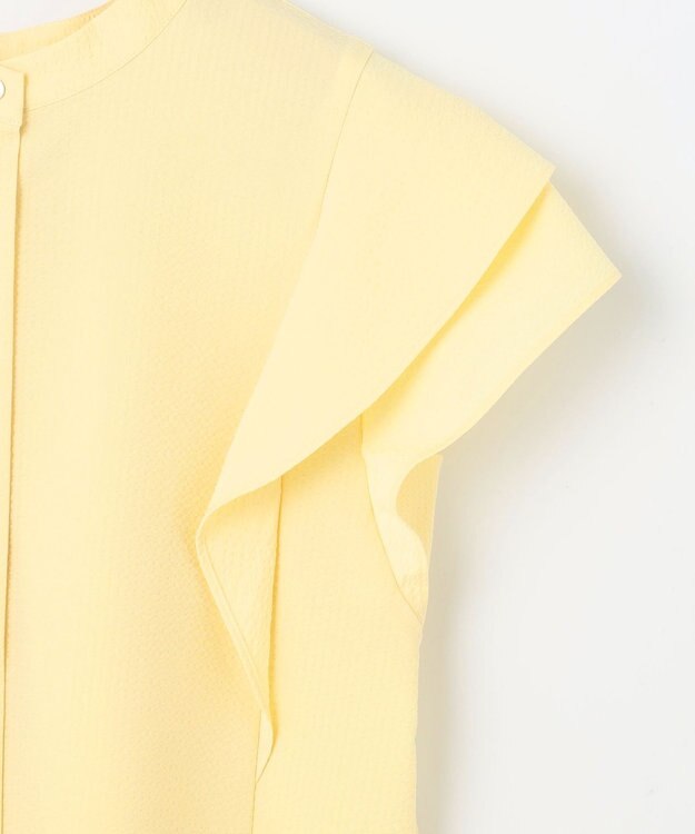 組曲 S 【前後着用可】ドライタッチダブルフレア ブラウス イエロー系