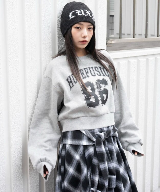 WEGO 【暖かい/裏起毛】裏起毛グラフィックスウェット 柄2