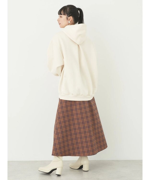 earth music&ecology 裏起毛パーカー Ivory