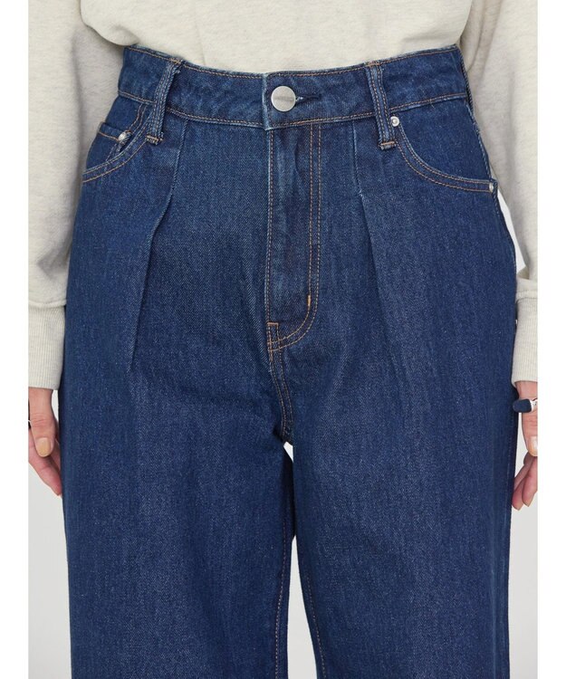 AMERICAN HOLIC フロントタックワイドデニム One Wash