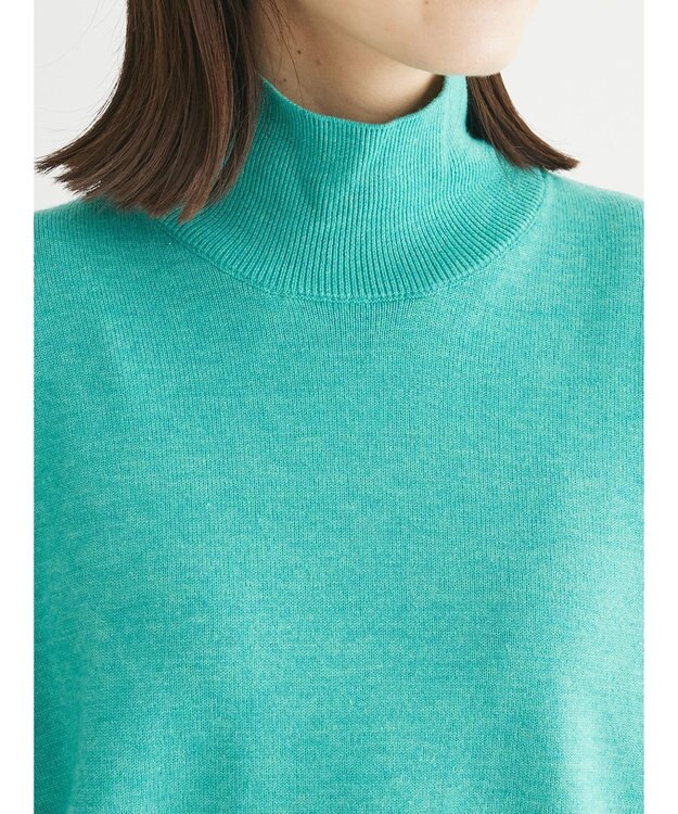Green Parks もちやわ　モックネックプルオーバー Green