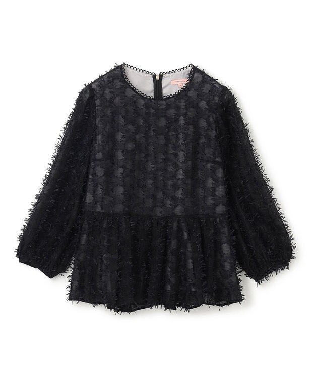 TOCCA 【消臭】FLOWER STEM ブラウス ブラック系