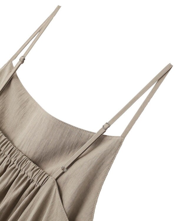 YECCA VECCA 【UVカット/遮熱/接触冷感】COOLカーゴキャミワンピース Charcoal Gray