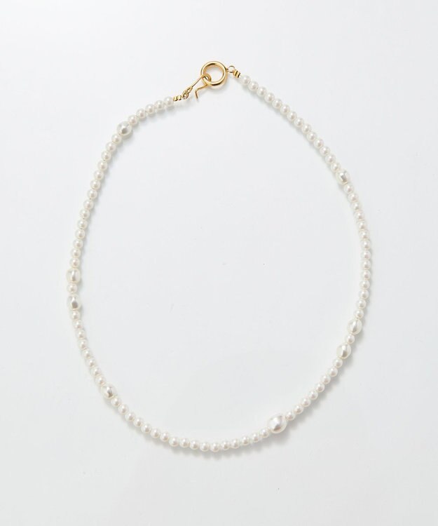 Phoebe 【セレモニーセット】クラスアップパールネックレス×ドレッシングパールイヤーカフSET ホワイト