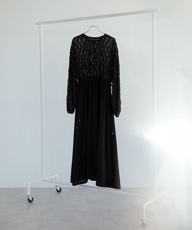 Green Parks ■ＥＳＣＡＲ　ハイブリットフレアワンピース Black