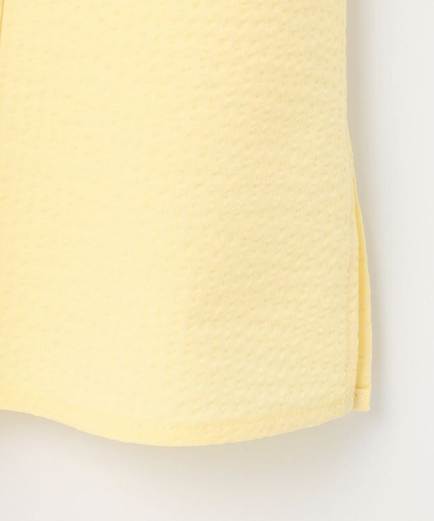 組曲 【前後着用可】ドライタッチダブルフレア ブラウス イエロー系