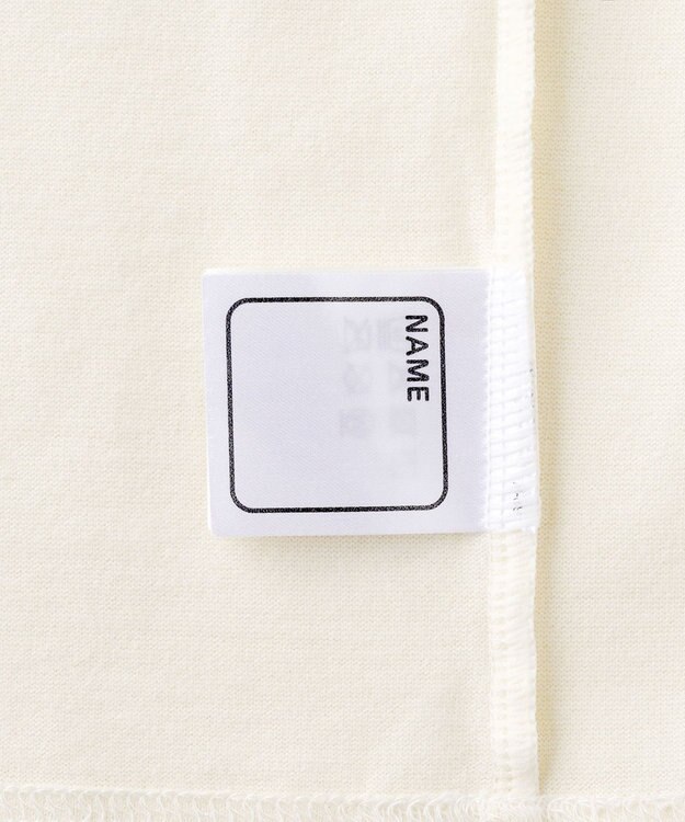 MIKI HOUSE HOT BISCUITS 【70-120cm】【Everyday Series】ワンポイント 長袖Tシャツ 白×ブルー