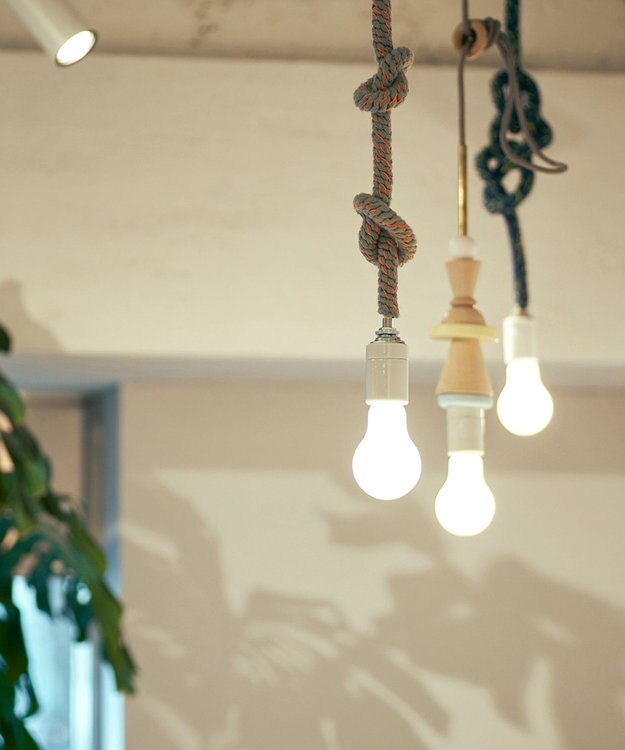 TRICOTE KNOT PENDANT LIGHT 88OFF×BROWN