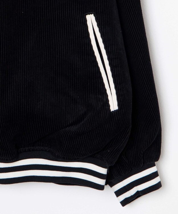 WEGO ヴィンテージコーデュロイスタジャン ブラック