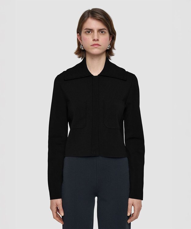 JOSEPH ミラノニットストレッチ　ショートジャケット Black