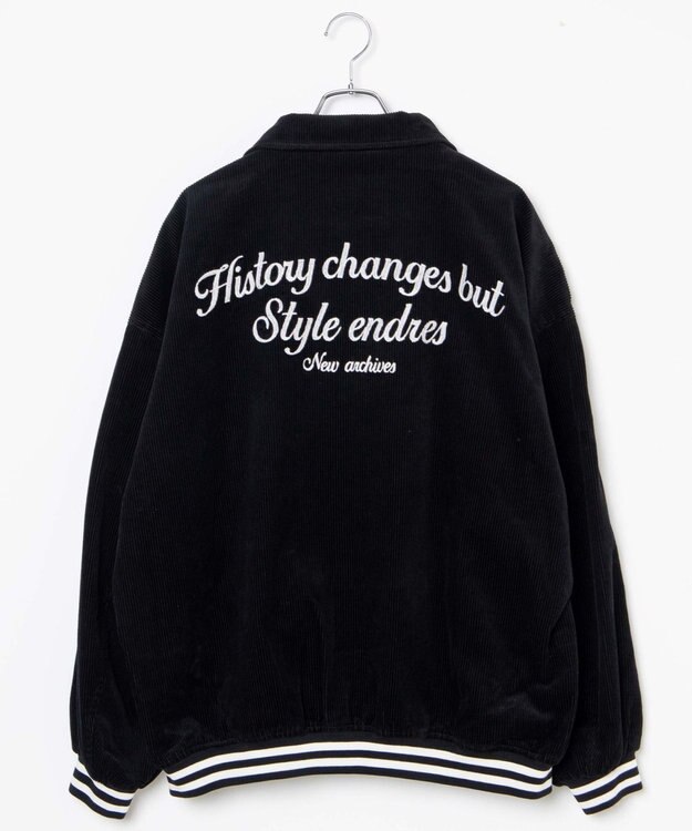 WEGO ヴィンテージコーデュロイスタジャン ブラック