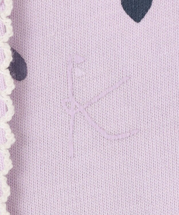 組曲 KIDS 【70㎝】LOVE Parent ロンパース ラベンダー系