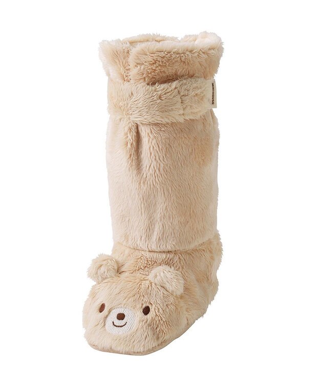 MIKI HOUSE HOT BISCUITS 【ミキハウス】【12cm】 マイクロファー ロングブーティ ベージュ