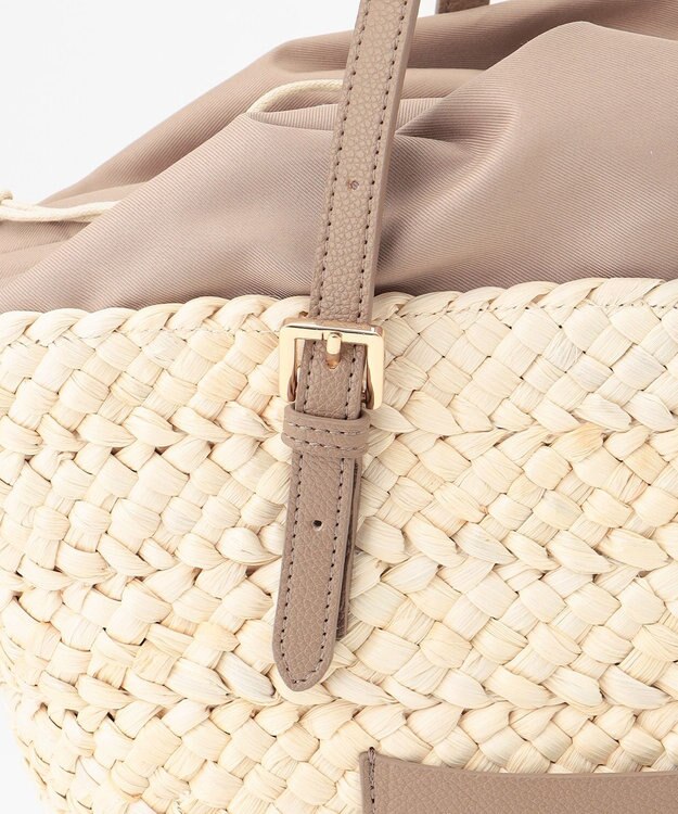 LA BAGAGERIE 【メイズ】ワイドバスケット グレージュ