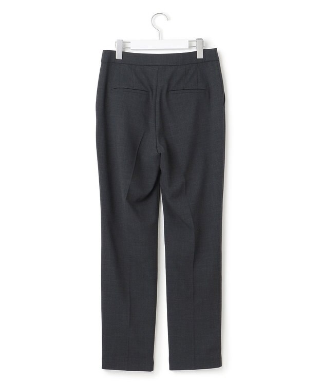 ICB L 【UVカット・洗える】ウール2WAYストレッチ スティックパンツ チャコール