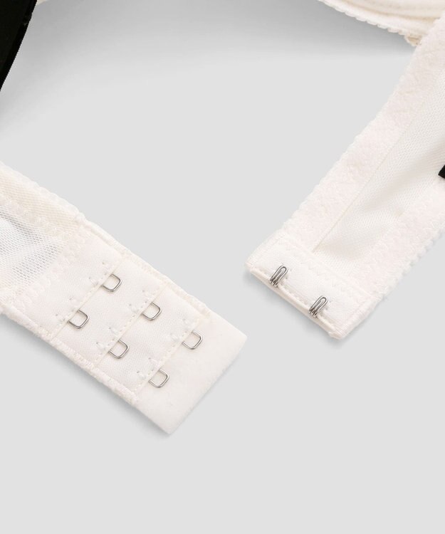 San-ai Resort（三愛水着楽園） 【northerly bra フィットシリーズ 谷間メイク】 Wストラップ ブラジャー＆ショーツSet B～Fカップ ホワイト