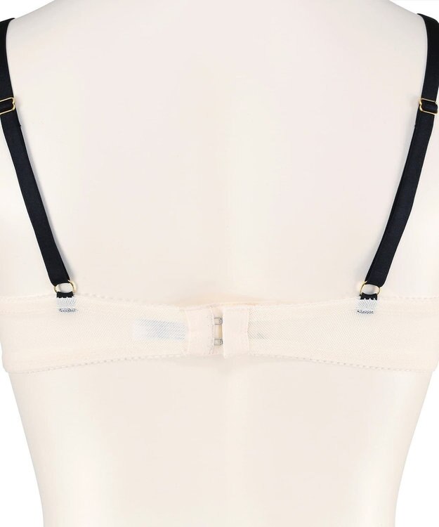 San-ai Resort（三愛水着楽園） 【northerly bra フィットシリーズ 谷間メイク】 Wストラップ ブラジャー＆ショーツSet B～Fカップ ホワイト