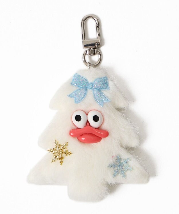 WEGO ミニキラリンツリーモンスターぬいぐるみキーホルダー ホワイト