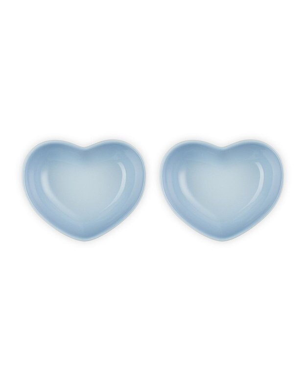YAMATO テーブル＆キッチン 【ル・クルーゼ】ハート・ディッシュ(S)(2個入り)  コースタルブルー ブルー