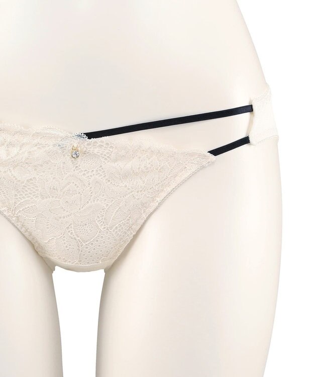 San-ai Resort（三愛水着楽園） 【northerly bra フィットシリーズ 谷間メイク】 Wストラップ ブラジャー＆ショーツSet B～Fカップ ホワイト