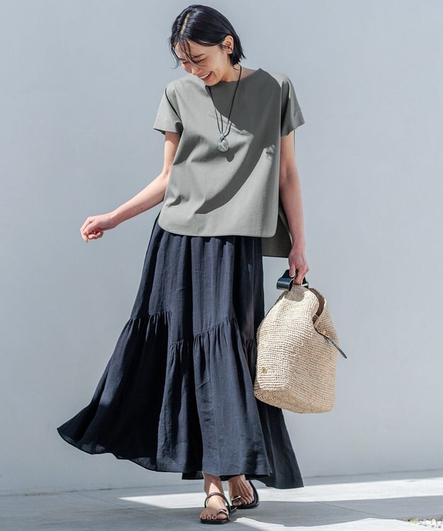 23区 【CLASSY.6月号掲載】ビジュー フラット サンダル ダークブラウン系