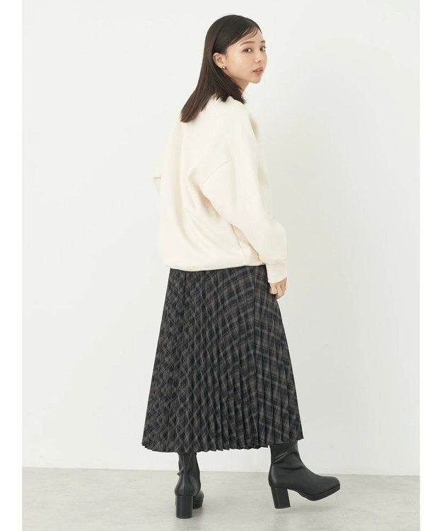 earth music&ecology 裏起毛チュニック Ivory