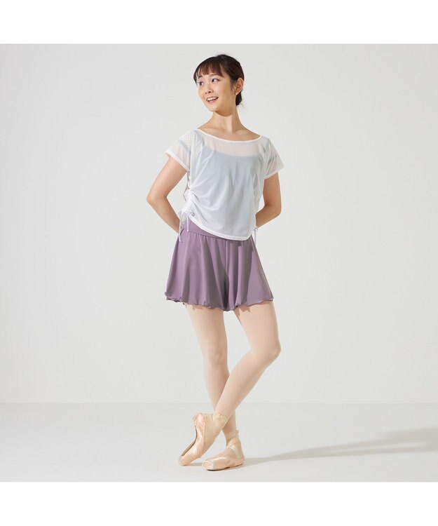 Chacott チュールトップ オフホワイト