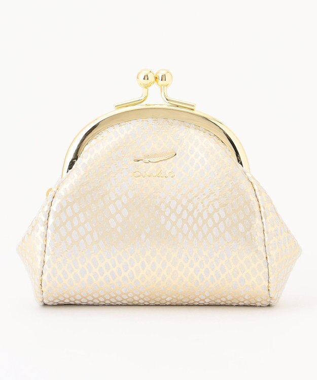 airlist がま口コインケース Neferネフィル ゴールド×ホワイト