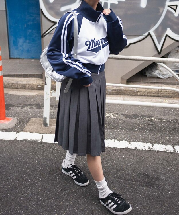 WEGO スタジアムロゴトラックジャケット ネイビー