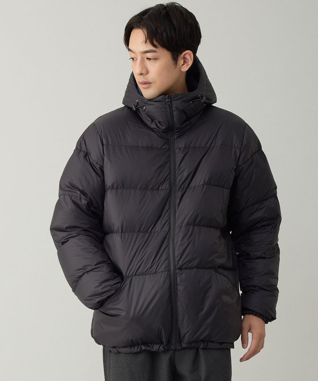 UNFILO MENS 【OCEANS YouTube 掲載】TAION×UNFILO リバーシブルフードダウン ネイビー×ブラック