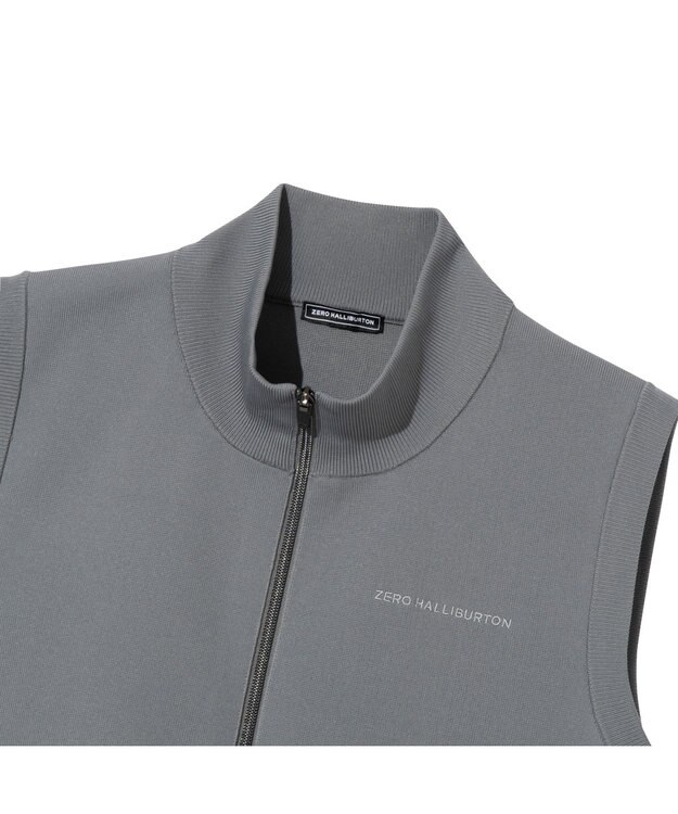 ZERO HALLIBURTON フルジップニットベスト ZHG-M6S3  85186 グレー
