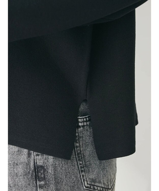 Green Parks 洗える　ボートネックニットプルオーバー Black