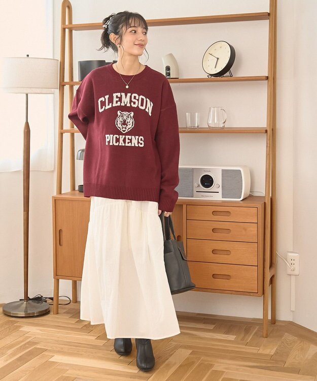 WEGO 【新色追加/ユニセックス着用ITEM/SMLサイズ展開】ジャガードグラフィックプルオーバー（LS） 柄13