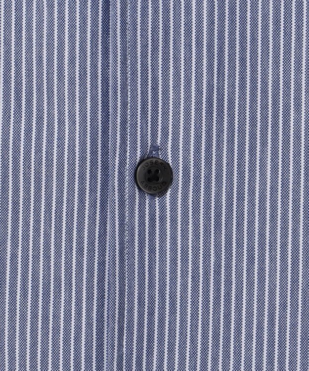 JOSEPH ABBOUD 【キングサイズ・イージーケア・ストレッチ】コンパクトジャージーヘアラインストライプ シャツ ネイビー系1