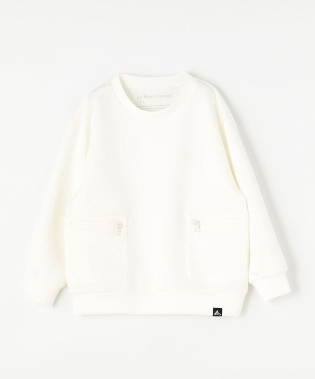 SHARE PARK LADIES 【KIDS】エアリッチダンボールクルーネック ホワイト