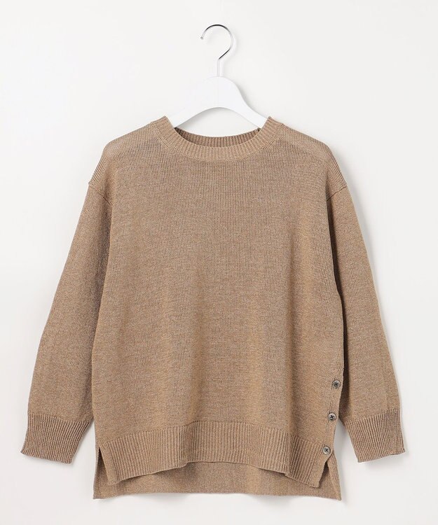 J.PRESS LADIES S DRY COMFORT クルーネック ニット ベージュ系